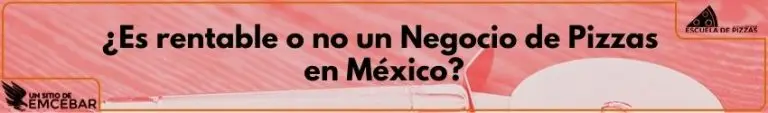 ¿Es rentable o no un Negocio de Pizzas en México?