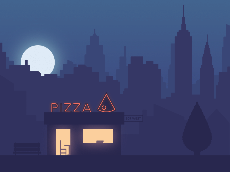 Menú de pizzería
