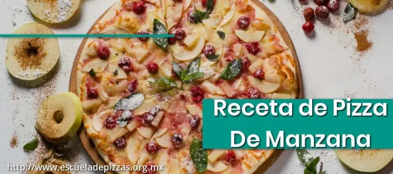 6. Receta de pizza de manzana